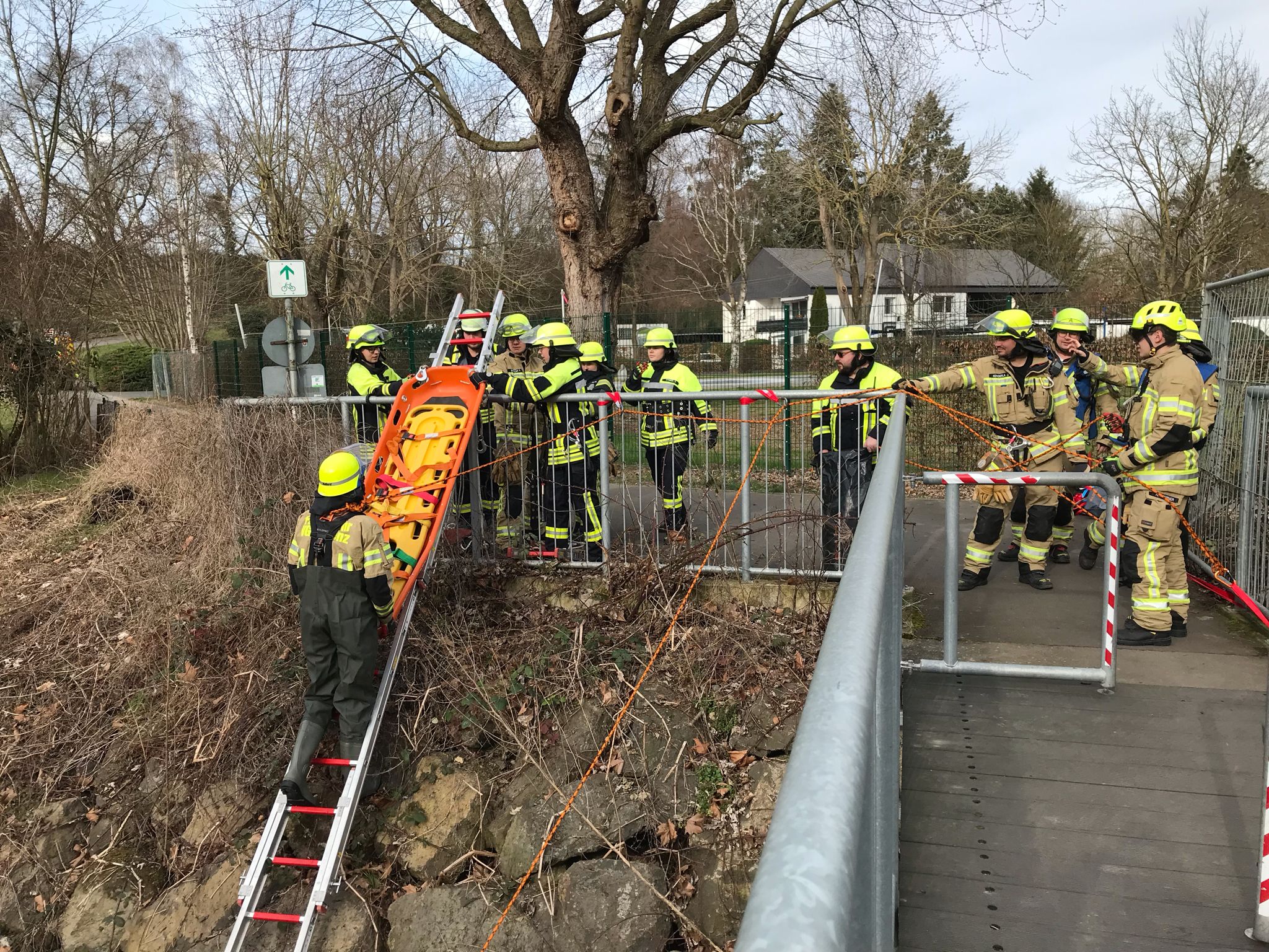 Übung der Feuerwehr Plaidt